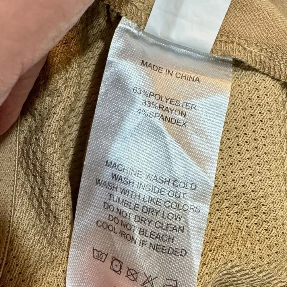Quince Ultra Stretch 24/7 Smart Chino Pants. Tan. Size 32.